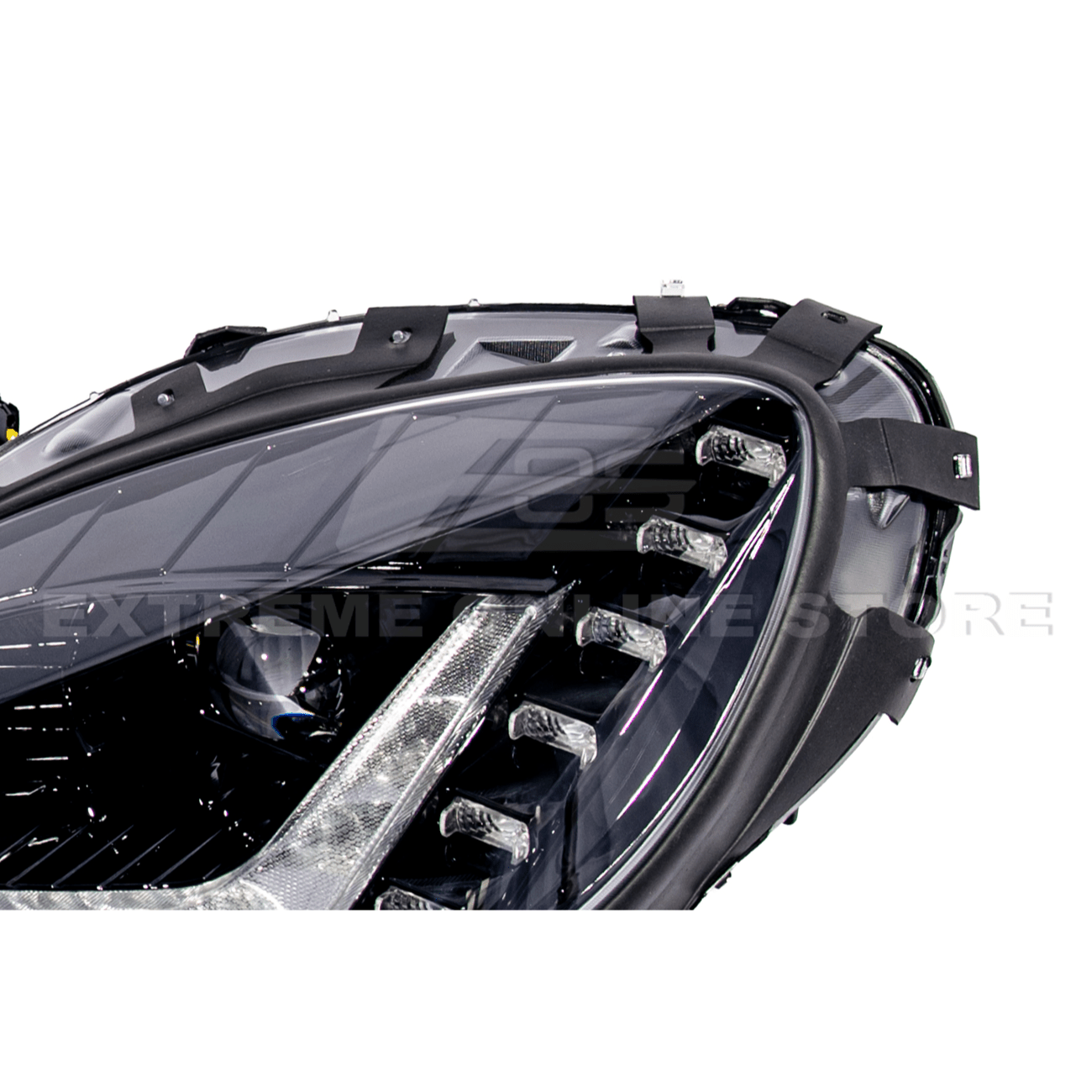 Corvette C6 C7 Style Projector LED Sequential Signal Turn Headlights 2005-2013