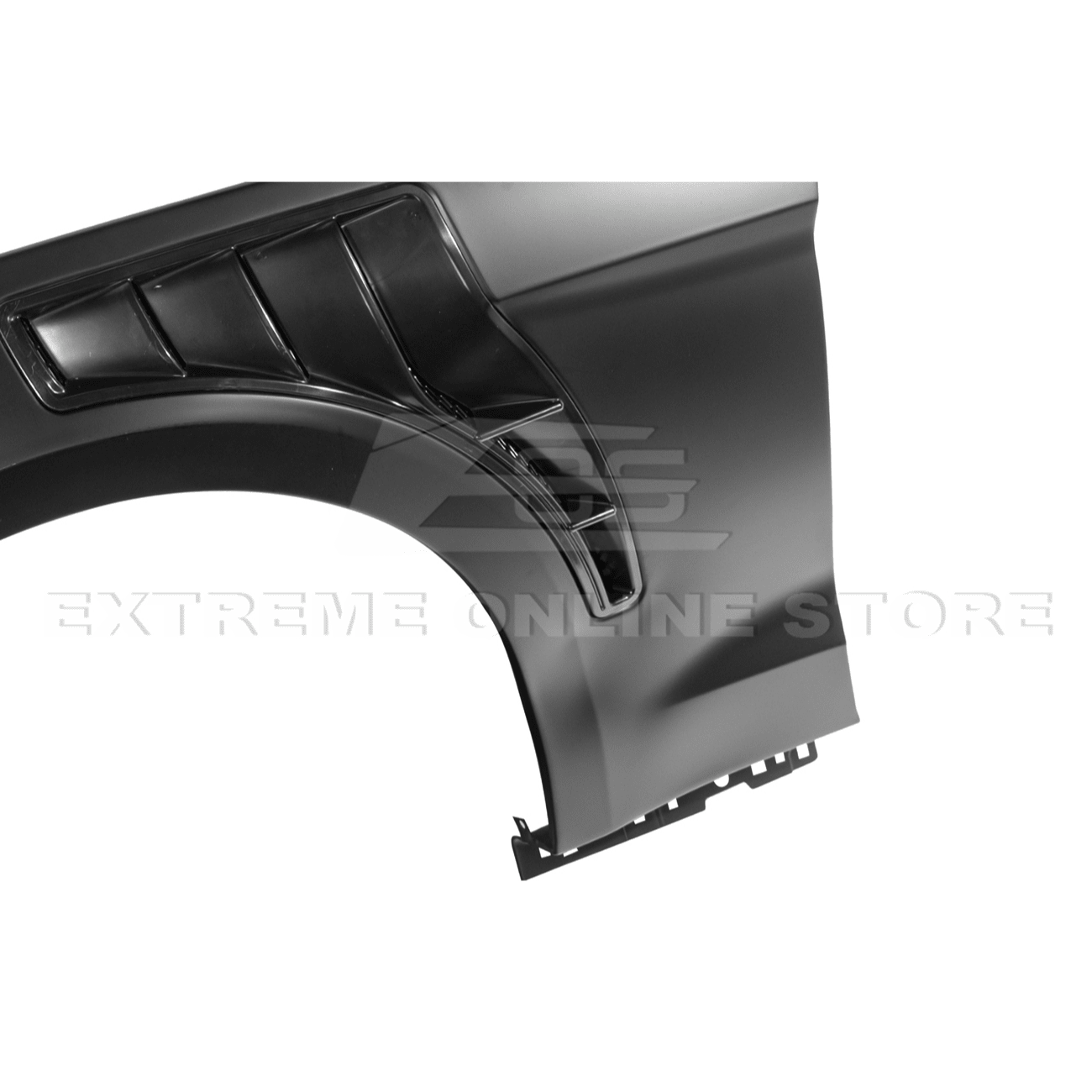 Mustang S550 GTD Style Primed Black Front Side Vented Fenders 2018-2023