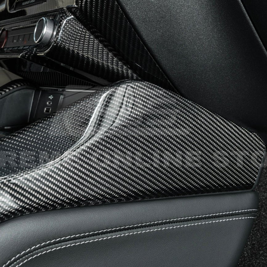 Ford Mustang S650 Factory Style Dry Carbon Fiber All Inclusive Center Console Cover 2024-Up