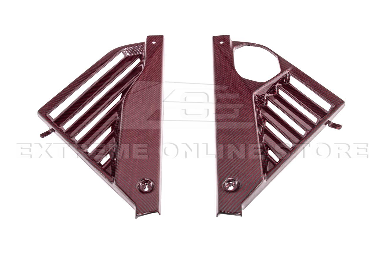 Chevrolet Corvette C8 Z06 Dry Red Carbon Engine Bay Panel Cover Kit 2023-Up