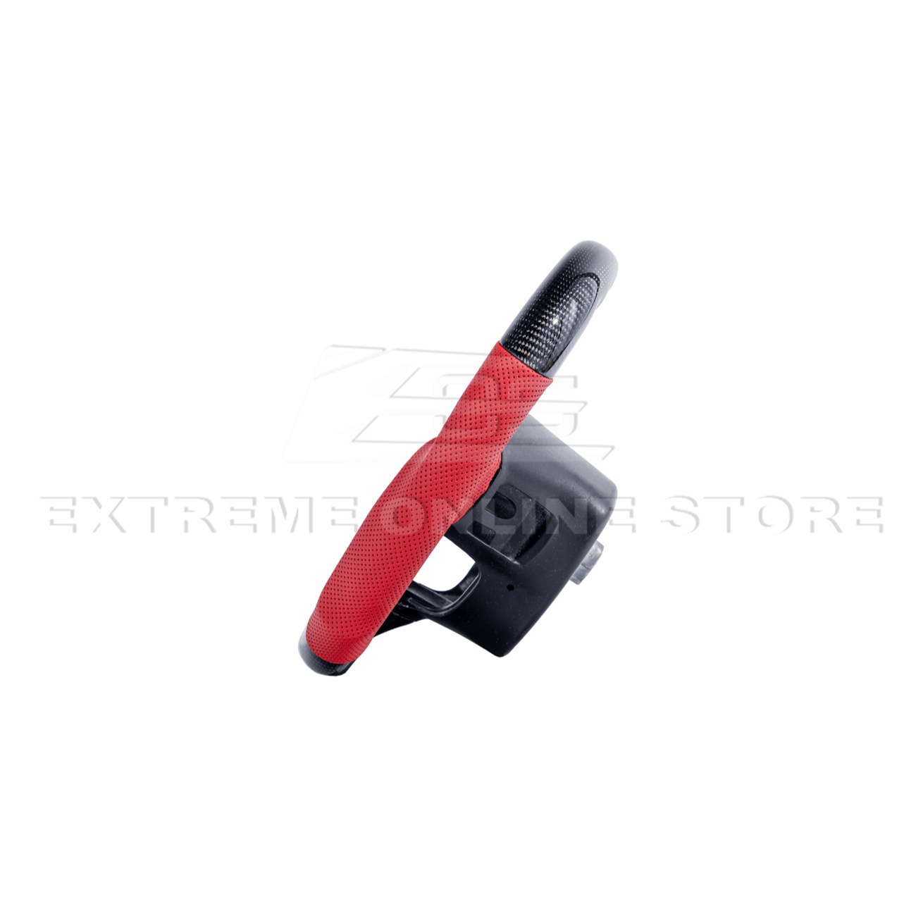 Corvette C7 Red Leather Red Stitching Carbon Fiber Steering Wheel 2014-2018