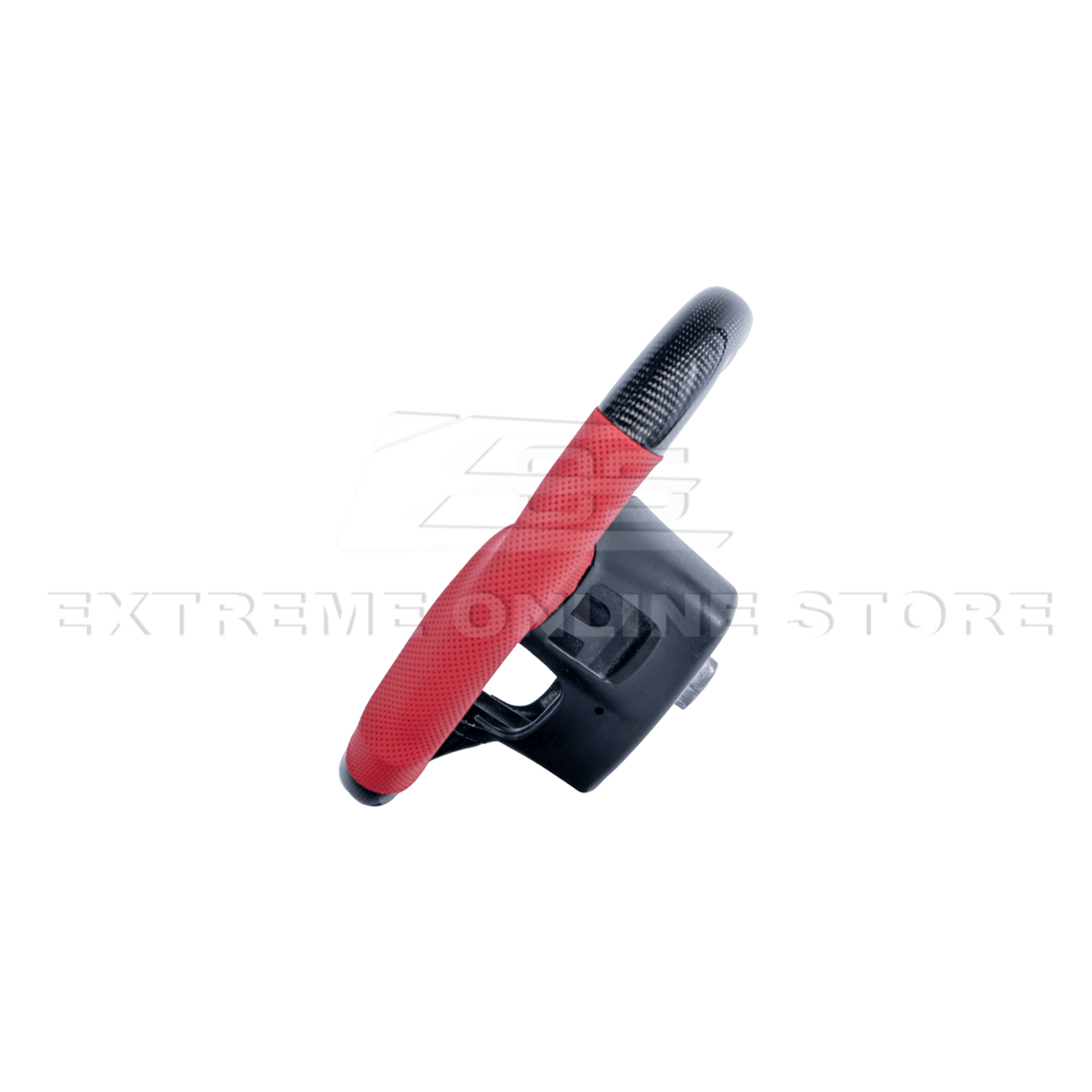 Corvette C7 Red Leather Red Stitching Carbon Fiber Steering Wheel 2014-2018