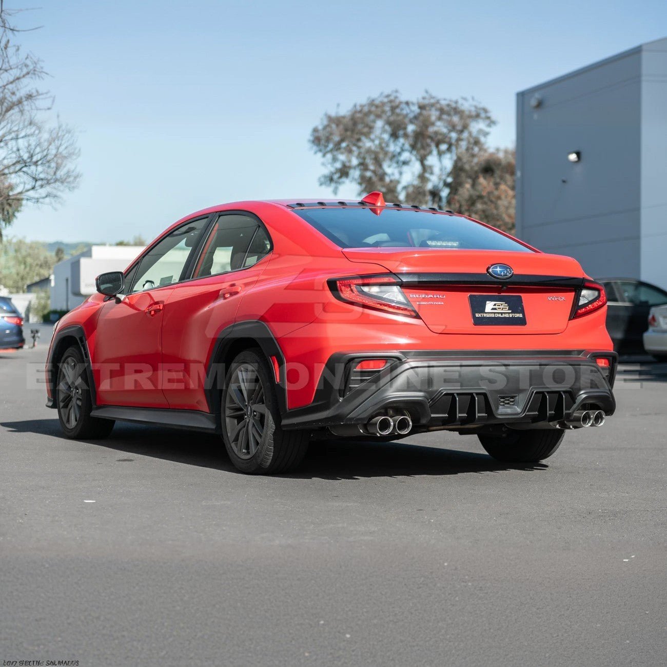Subaru WRX VB JDM Performance Style Matte Gloss Black Rear Bumper Diffuser 2022-Present