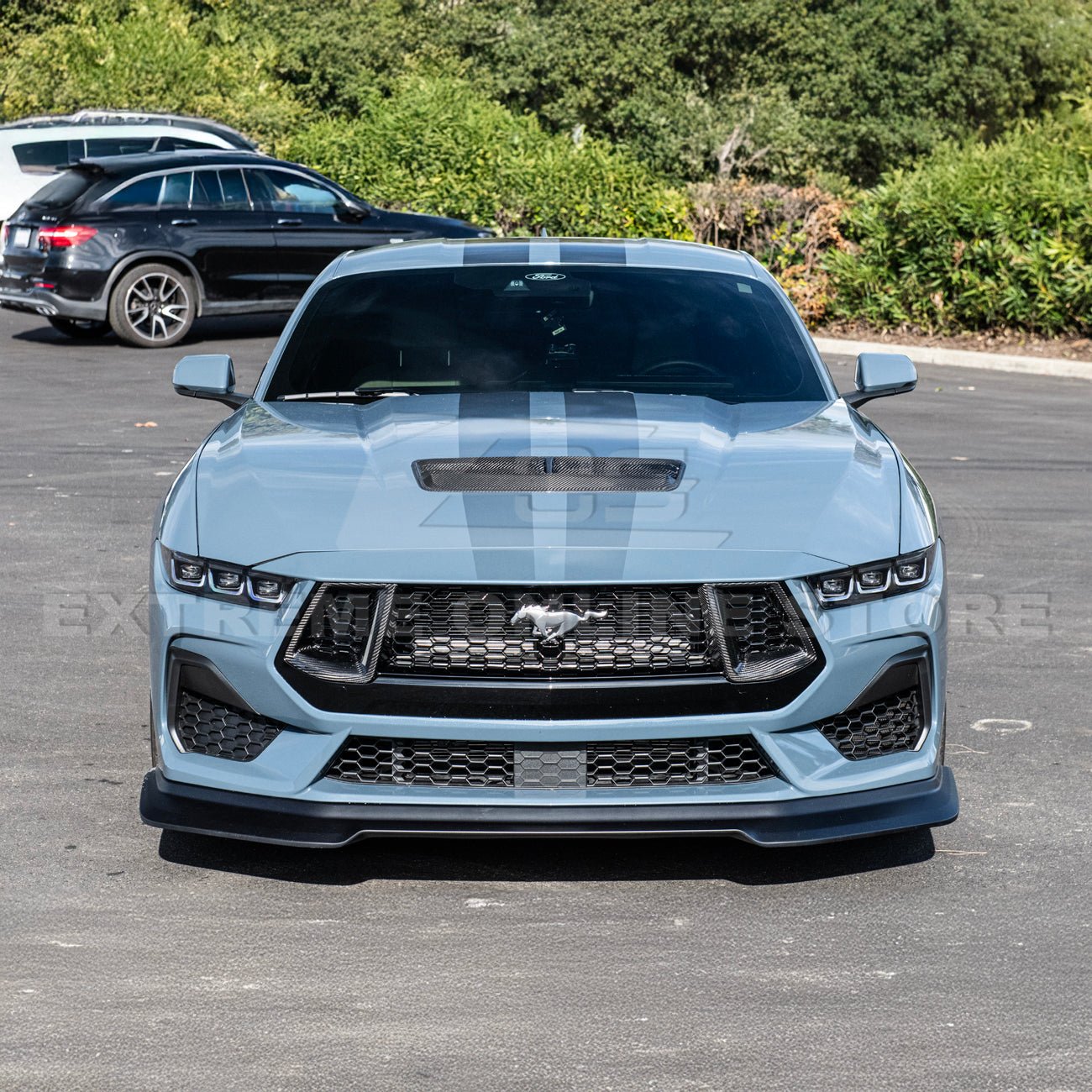Ford Mustang S650 Factory Style Dry Carbon Fiber Front Hood Vent 2024-Up