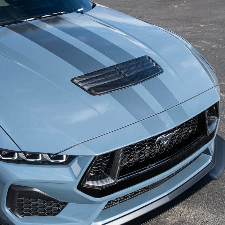 Ford Mustang S650 Factory Style Dry Carbon Fiber Front Hood Vent 2024-Up