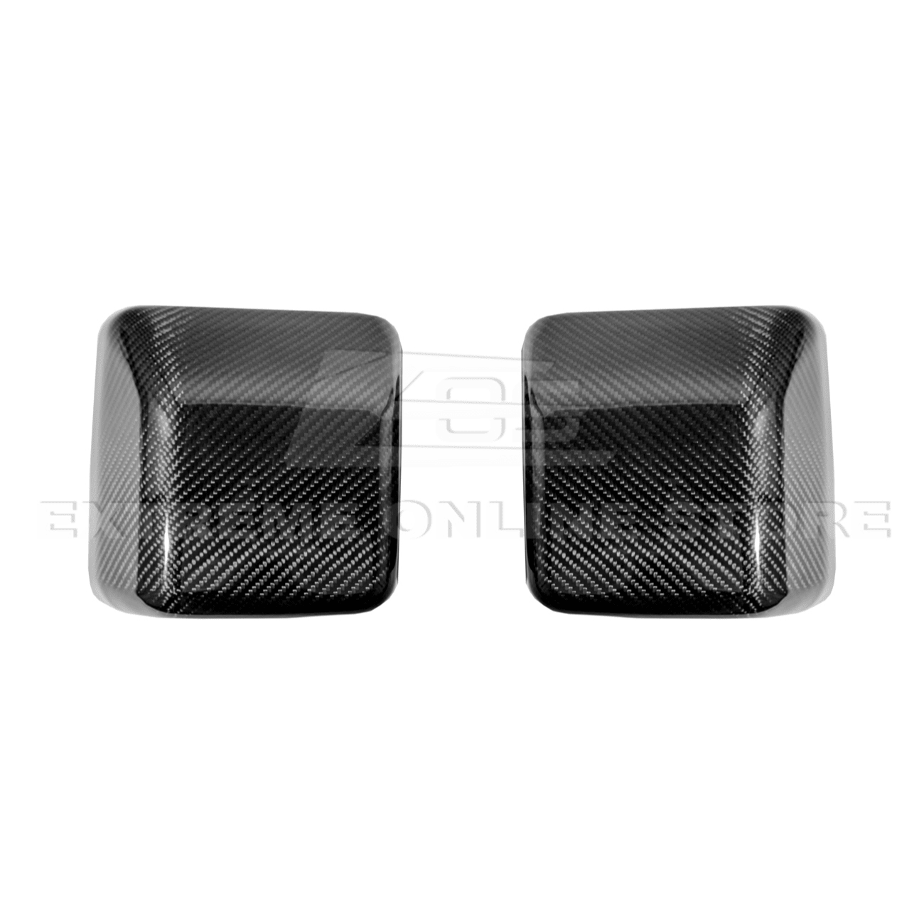 Jeep Wrangler JL JT Dry Carbon Fiber Mirror Cap Cover Pair 2018-Up