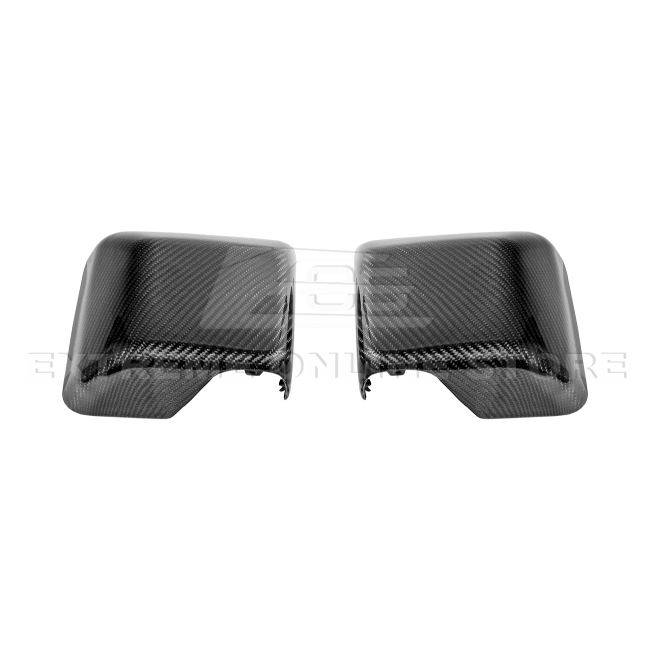 Jeep Wrangler JL JT Dry Carbon Fiber Mirror Cap Cover Pair 2018-Up