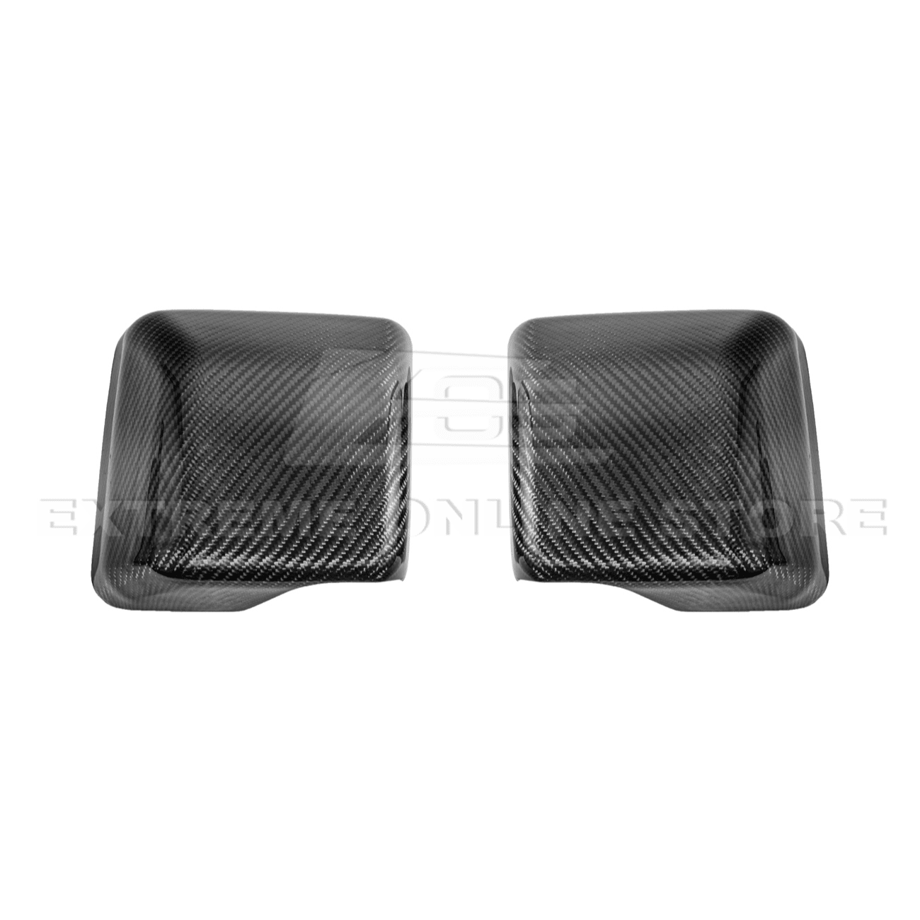 Jeep Wrangler JL JT Dry Carbon Fiber Mirror Cap Cover Pair 2018-Up