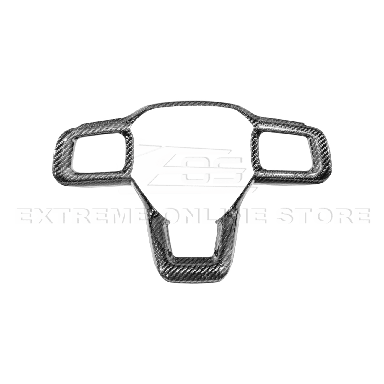 Mustang S650 Carbon Fiber Steering Wheel Trim Full Cover 2024-Up