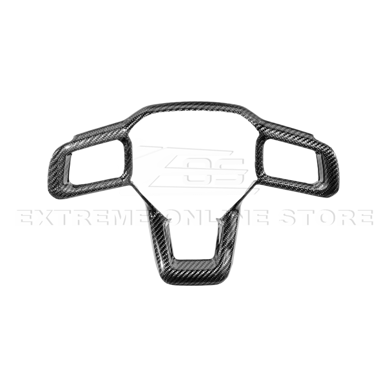 Mustang S650 Carbon Fiber Steering Wheel Trim Full Cover 2024-Up