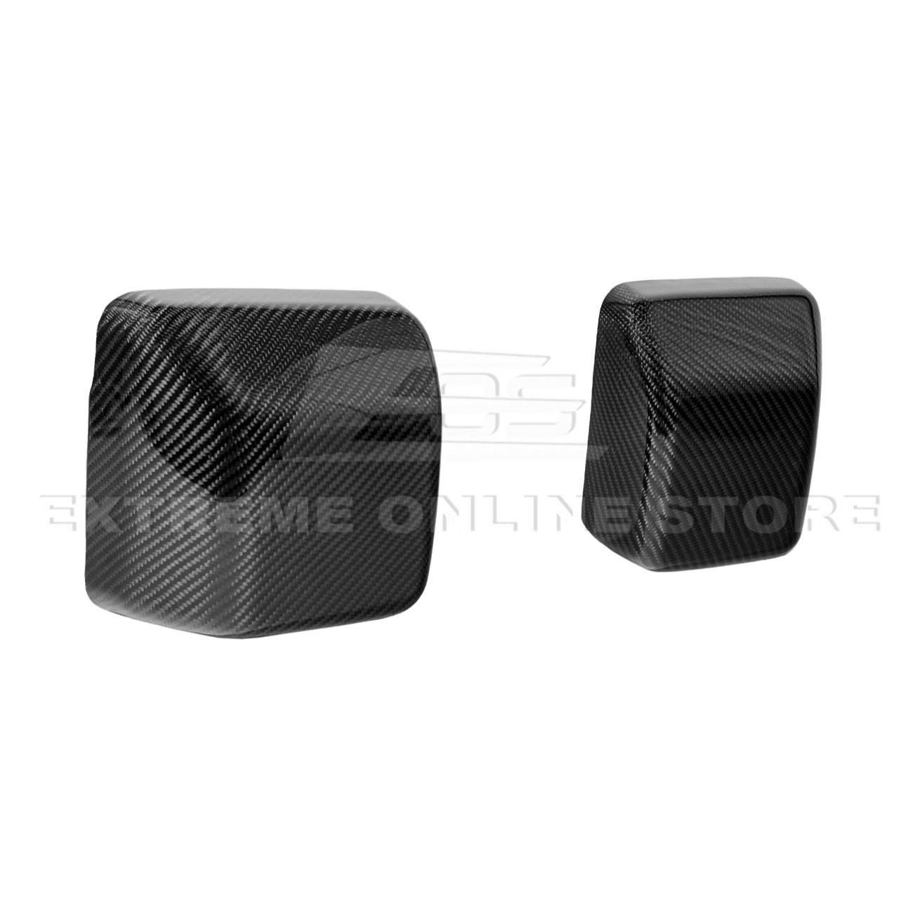 Jeep Wrangler JL JT Dry Carbon Fiber Mirror Cap Cover Pair 2018-Up
