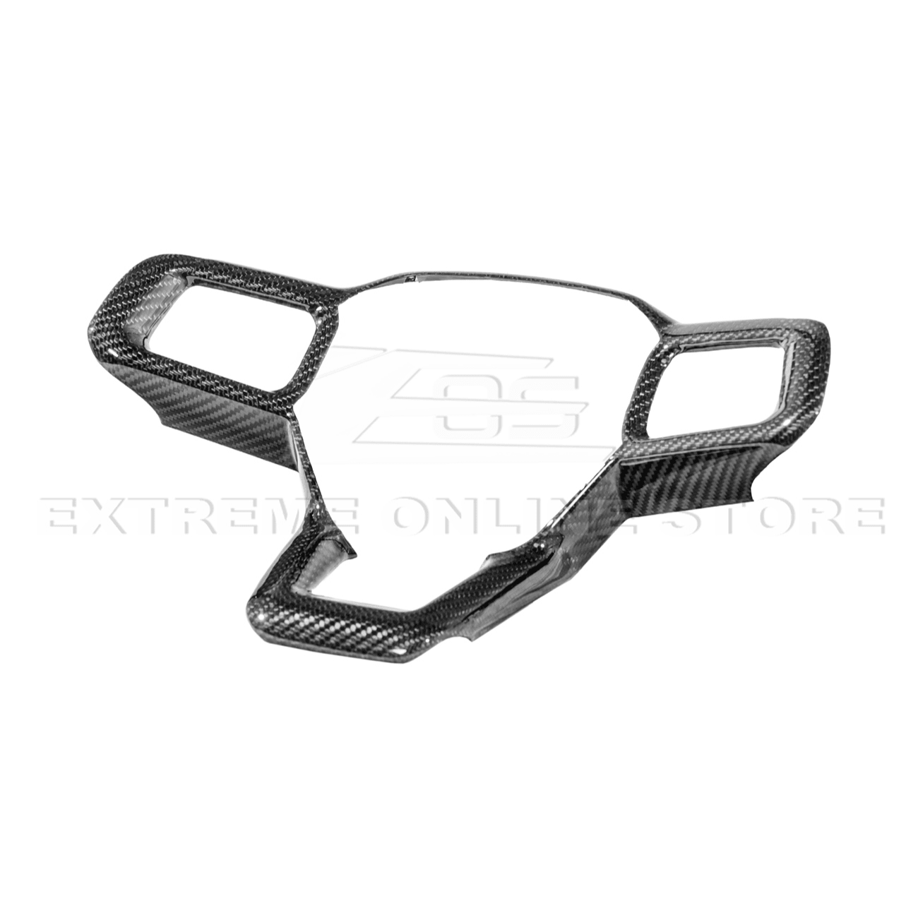 Mustang S650 Carbon Fiber Steering Wheel Trim Full Cover 2024-Up
