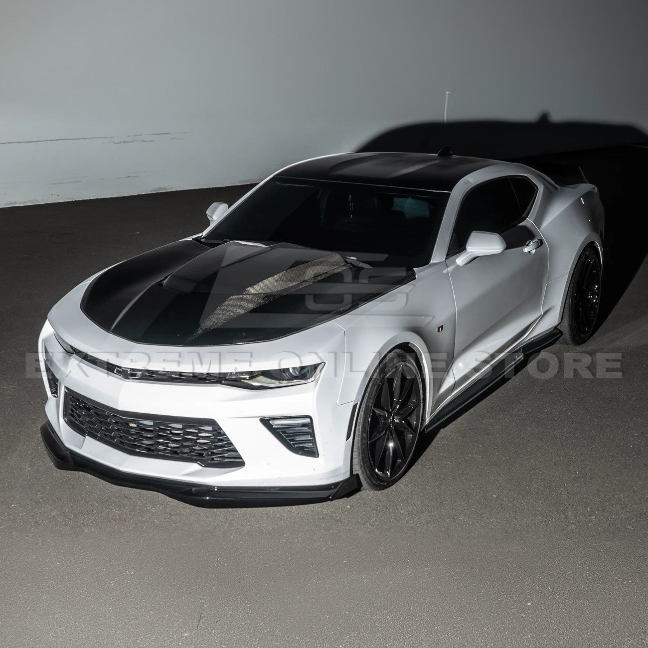 Chevrolet Camaro SS T6 Style Front Lip Splitter with Side End Caps 2016-2024
