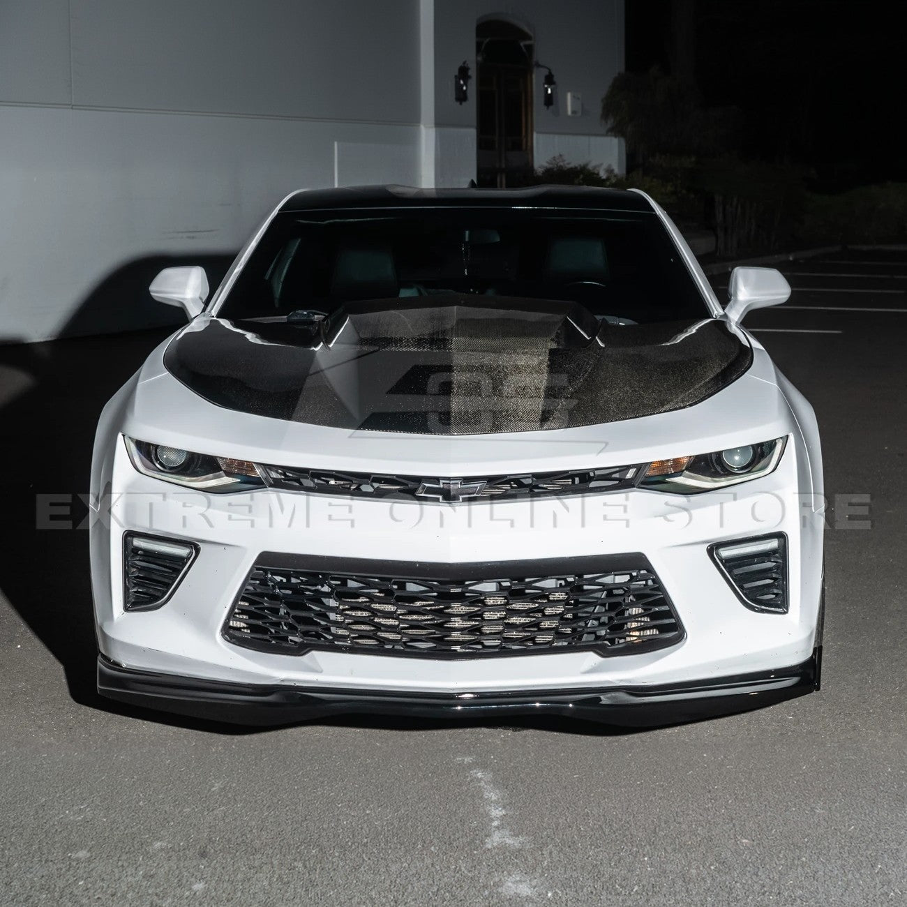 Chevrolet Camaro SS T6 Style Front Lip Splitter with Side End Caps 2016-2024