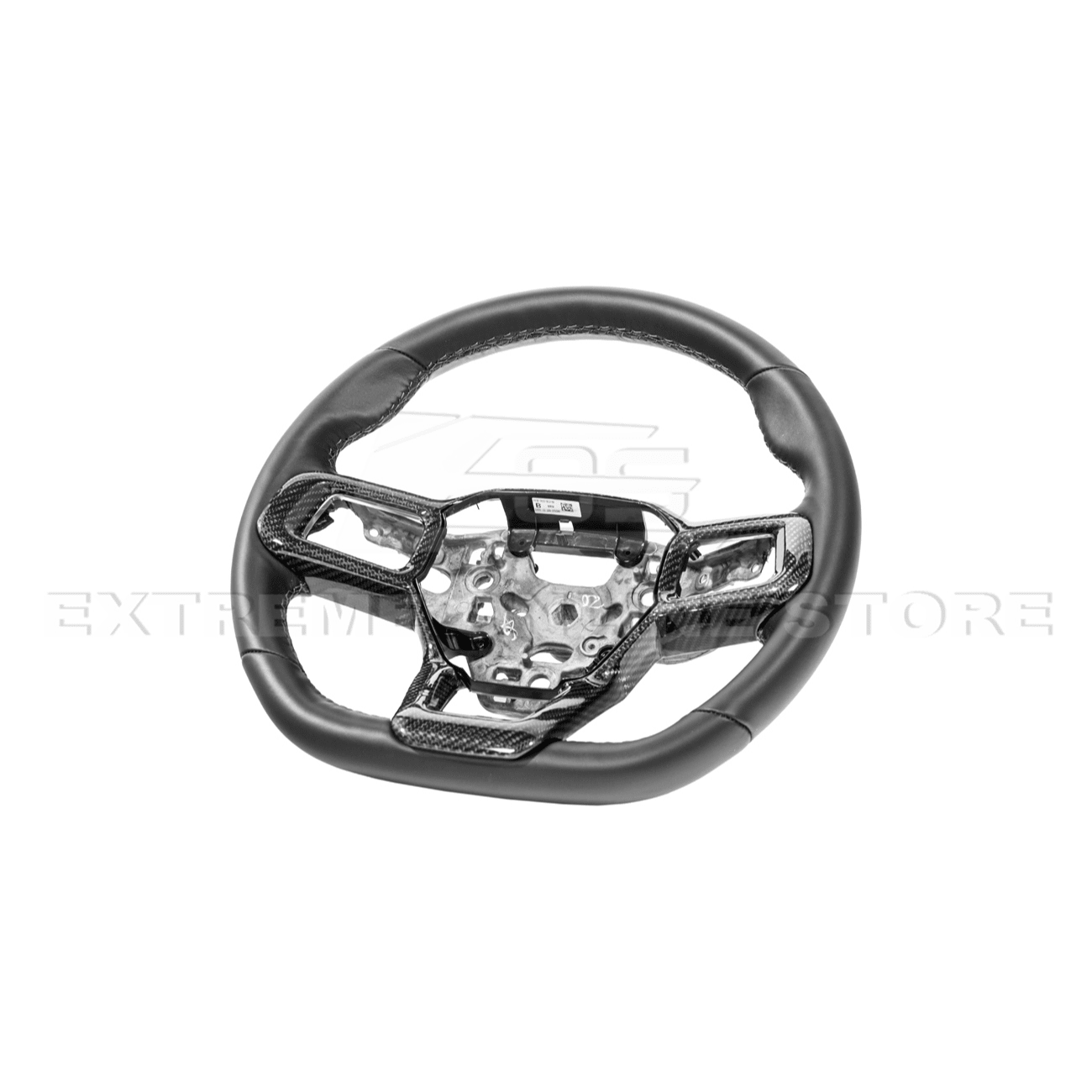 Mustang S650 Carbon Fiber Steering Wheel Trim Full Cover 2024-Up