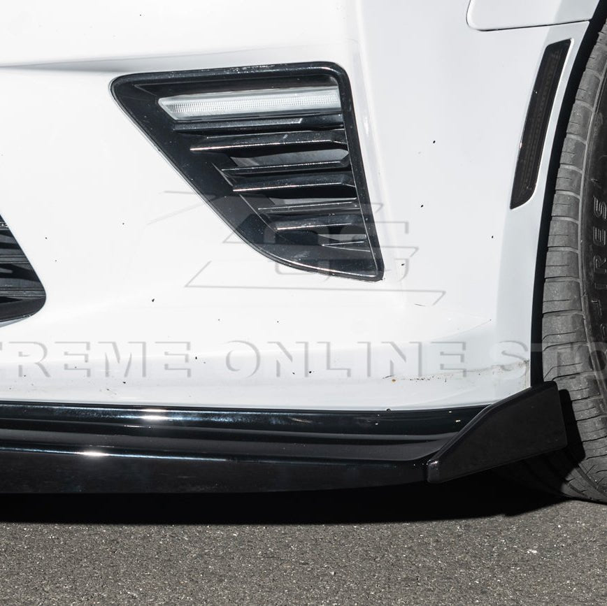 Chevrolet Camaro SS T6 Style Front Lip Splitter with Side End Caps 2016-2024