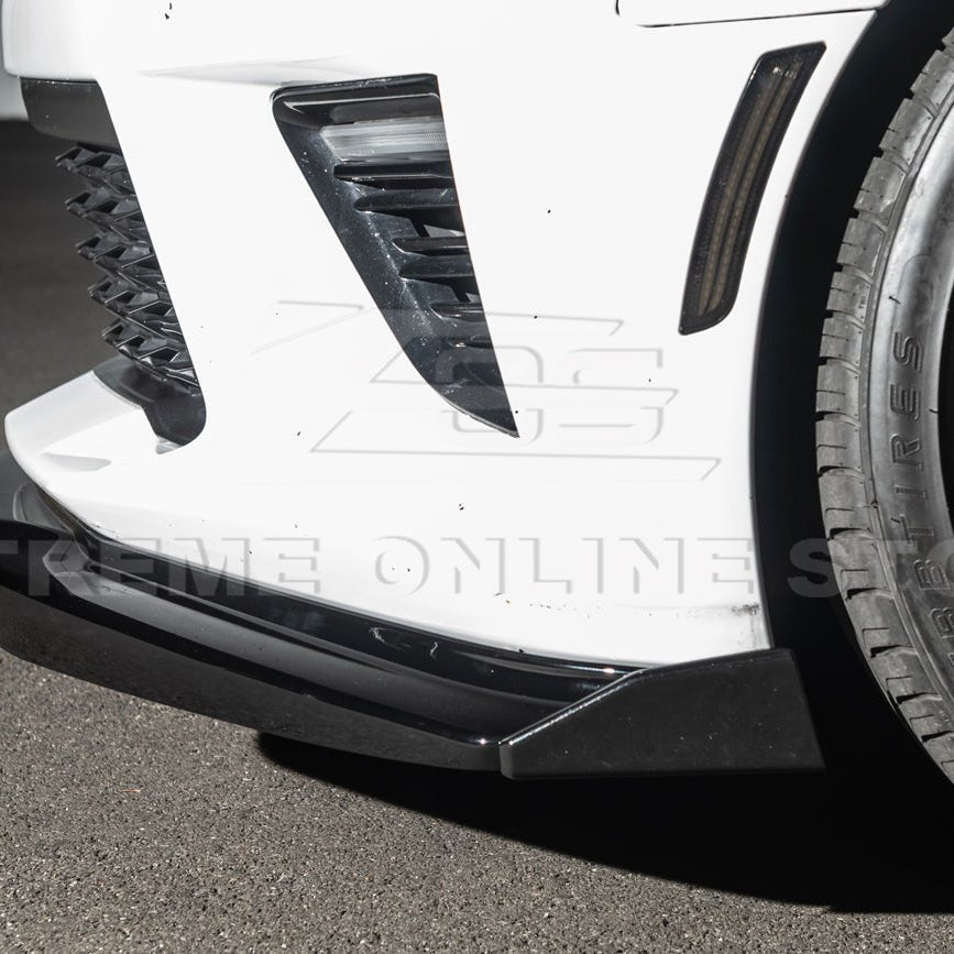 Chevrolet Camaro SS T6 Style Front Lip Splitter with Side End Caps 2016-2024