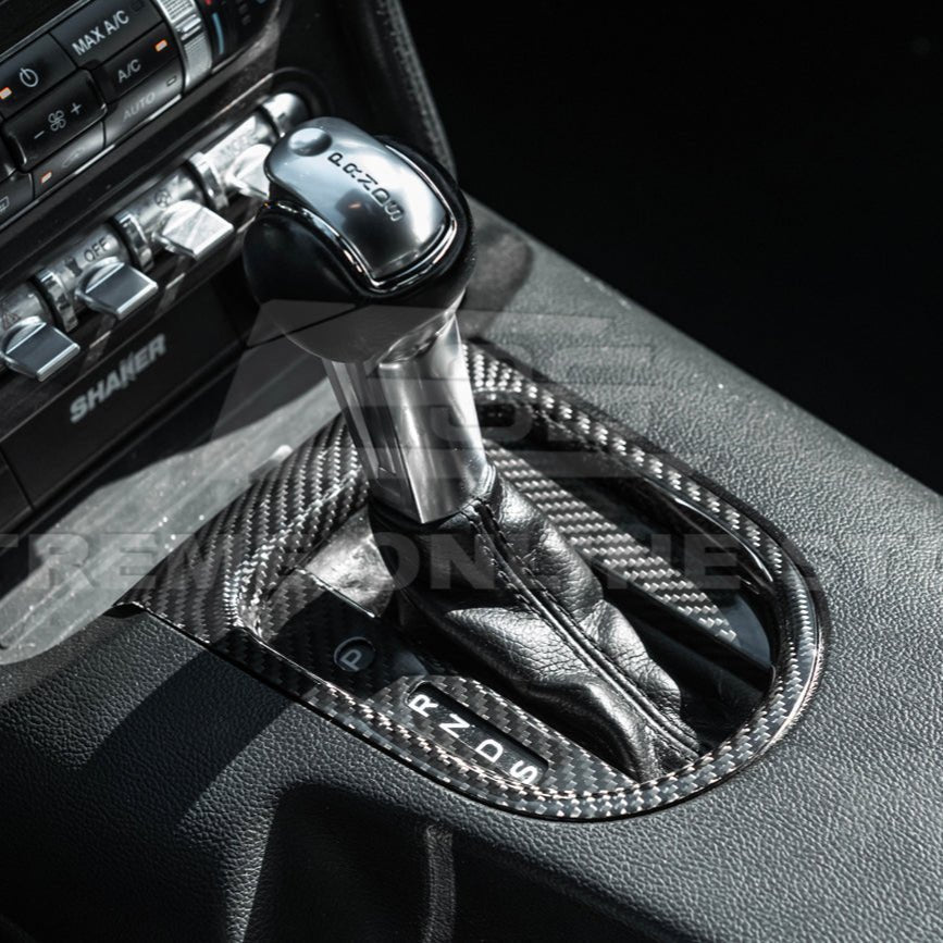 Ford Mustang S550 Dry Carbon Fiber Center Gear Shift Panel Trim Cover 2015-2023