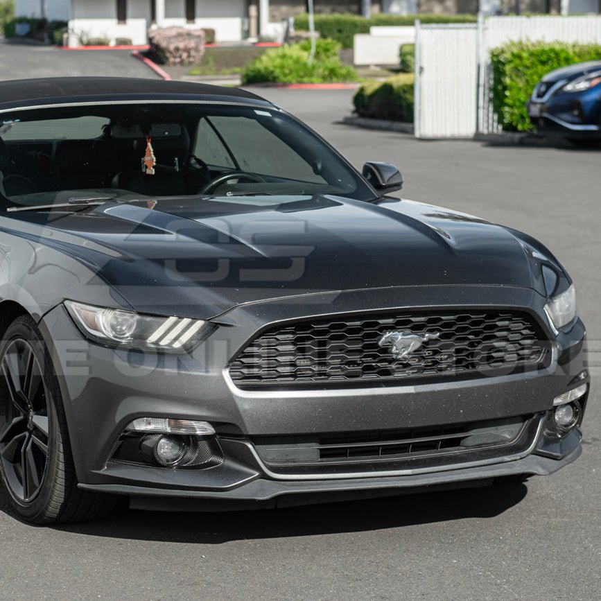 Ford Mustang S550 Dry Carbon Fiber Front Bumper Fog Light Bezel Cover Pair 2015-2017