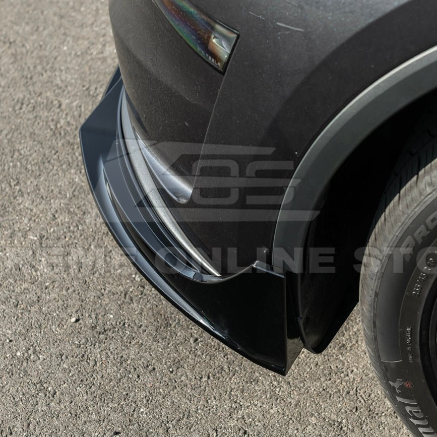 Tesla Model Y Track Style Gloss Black Front Lip Side Skirts Rear Spoiler Body Kit 2025-Up