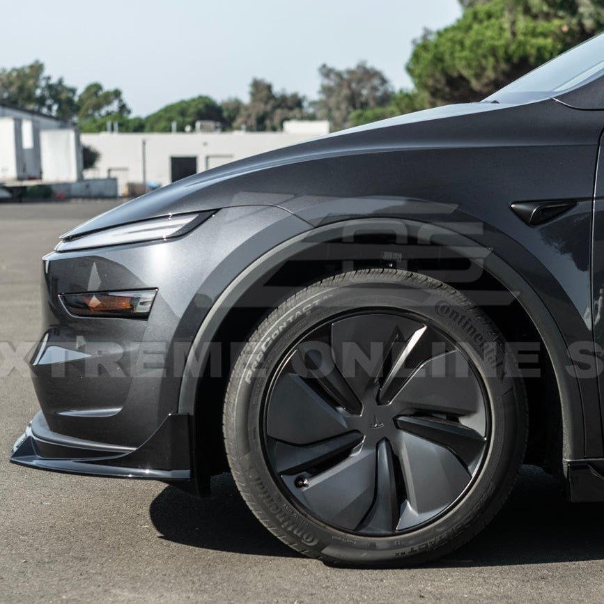 Tesla Model Y Track Style Gloss Black Front Lip Side Skirts Rear Spoiler Body Kit 2025-Up