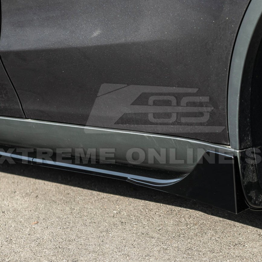 Tesla Model Y Track Style Gloss Black Front Lip Side Skirts Rear Spoiler Body Kit 2025-Up