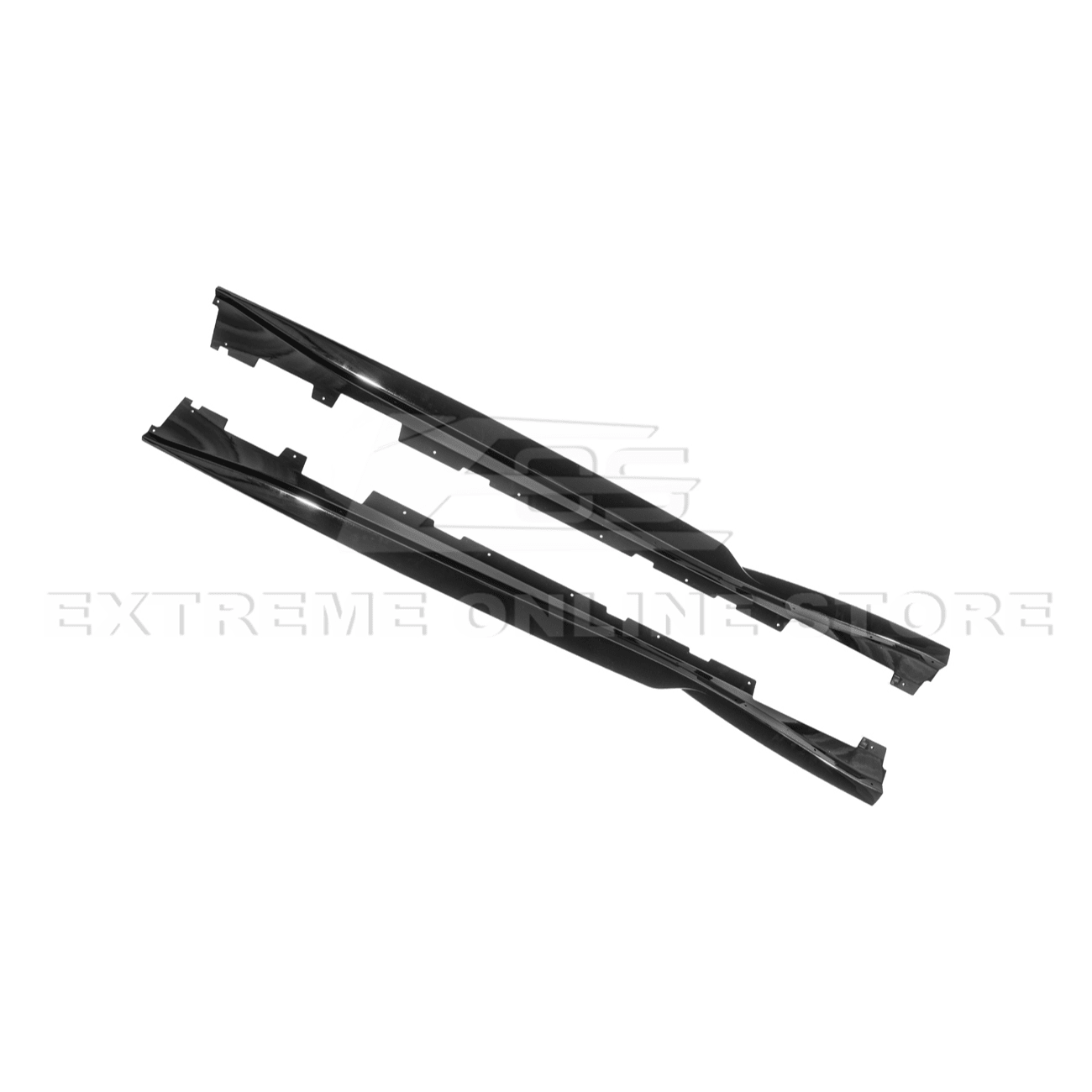 Chevrolet Camaro 6th Gen T6 Style Gloss Black Carbon Fiber Side Skirts 2019-2024