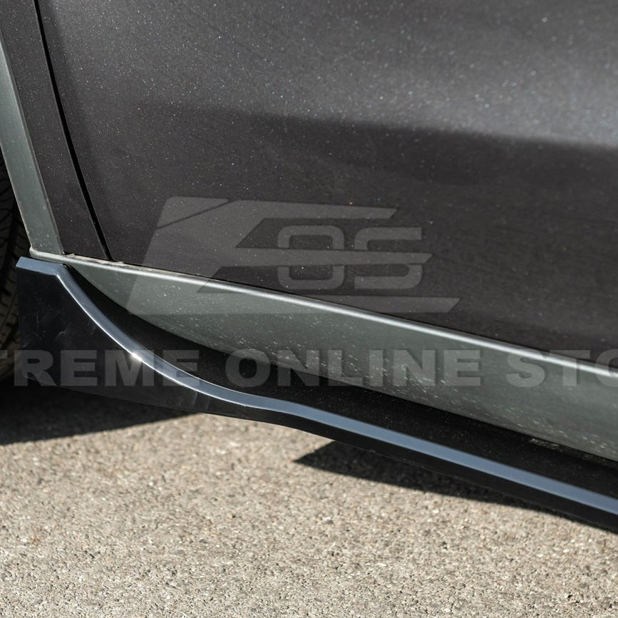 Tesla Model Y Track Style Gloss Black Front Lip Side Skirts Rear Spoiler Body Kit 2025-Up