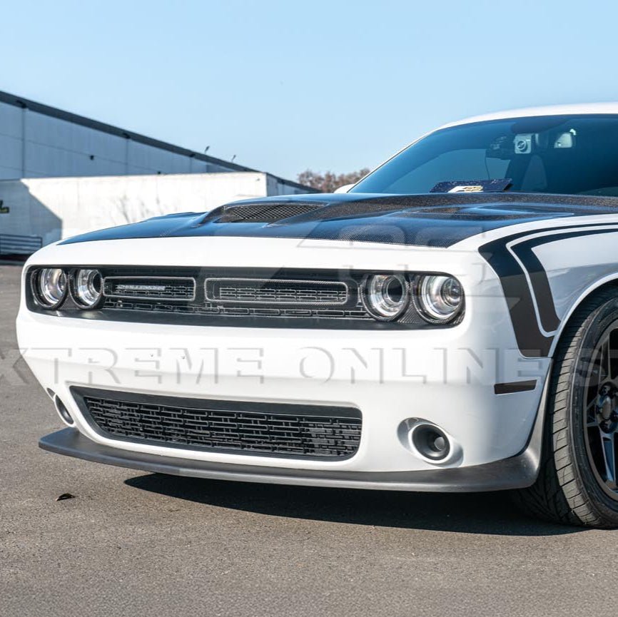 Dodge Challenger LA Factory Style Carbon Fiber Headlight Trim Cover Overlay 2015-2023