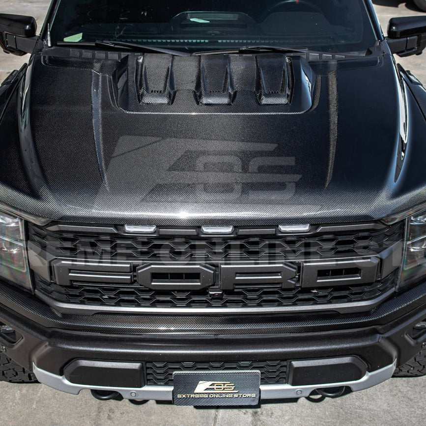 Ford F-150 Raptor Gen 3 Carbon Fiber Hood Cover 2021-Up
