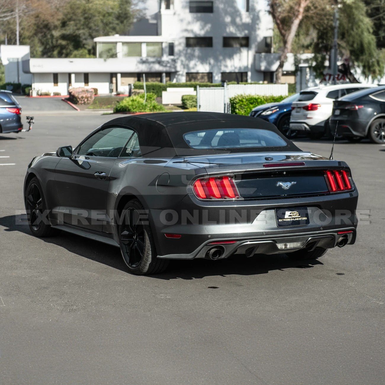 Ford Mustang S550 Factory Style Dry Carbon Fiber Tail Light Trim Bezel Cover Pair 2015-2017