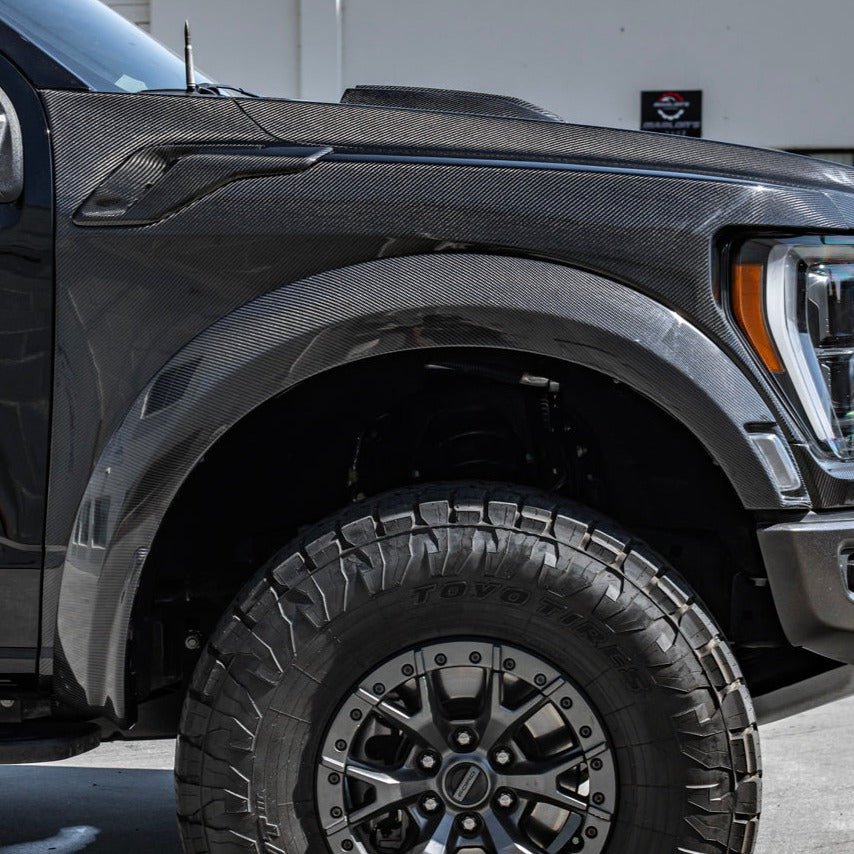Ford F-150 Raptor Gen 3 Factory Replacement Carbon Fiber Fender Flares 2021-Up