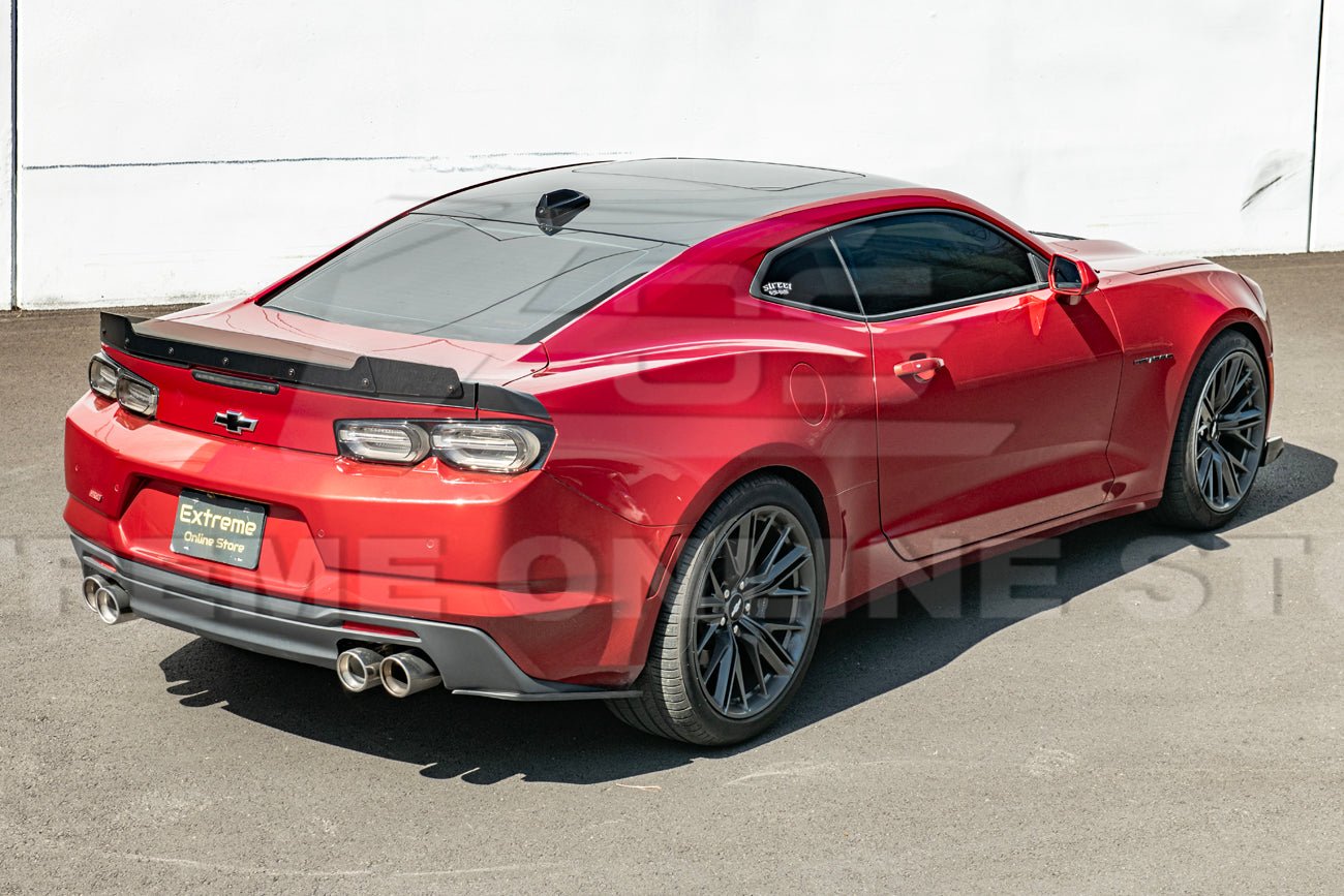Chevrolet Camaro 6th Gen Wickerbill Rear Spoiler Extension Smoke Tinted 2016-2024