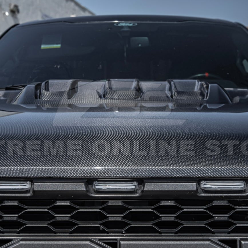 Ford F-150 Raptor Gen 3 Carbon Fiber Hood Cover 2021-Up