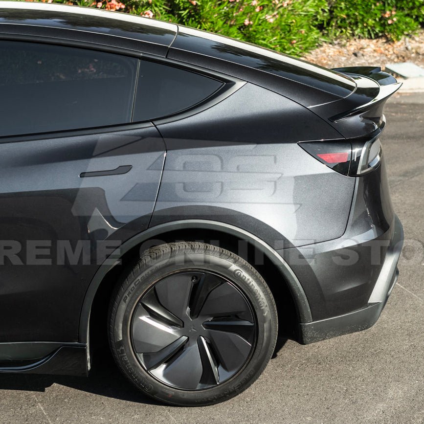 Tesla Model Y Track Style Gloss Black Front Lip Side Skirts Rear Spoiler Body Kit 2025-Up