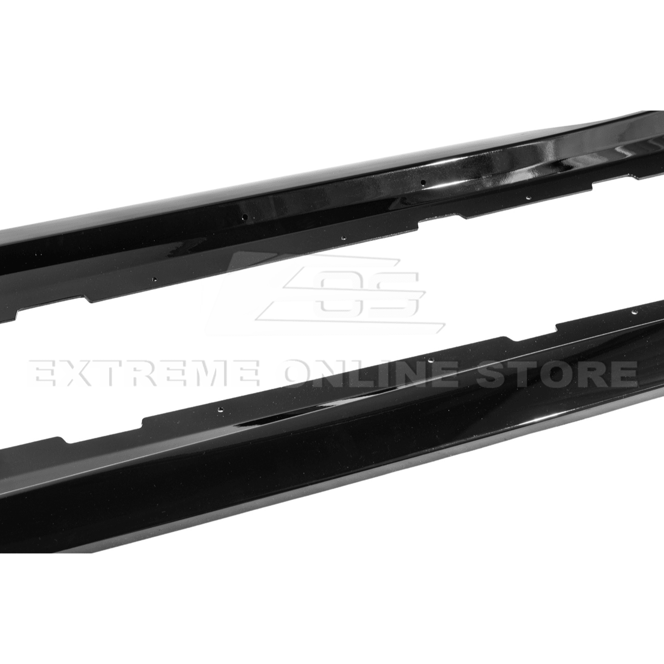 Chevrolet Camaro 6th Gen T6 Style Gloss Black Carbon Fiber Side Skirts 2019-2024