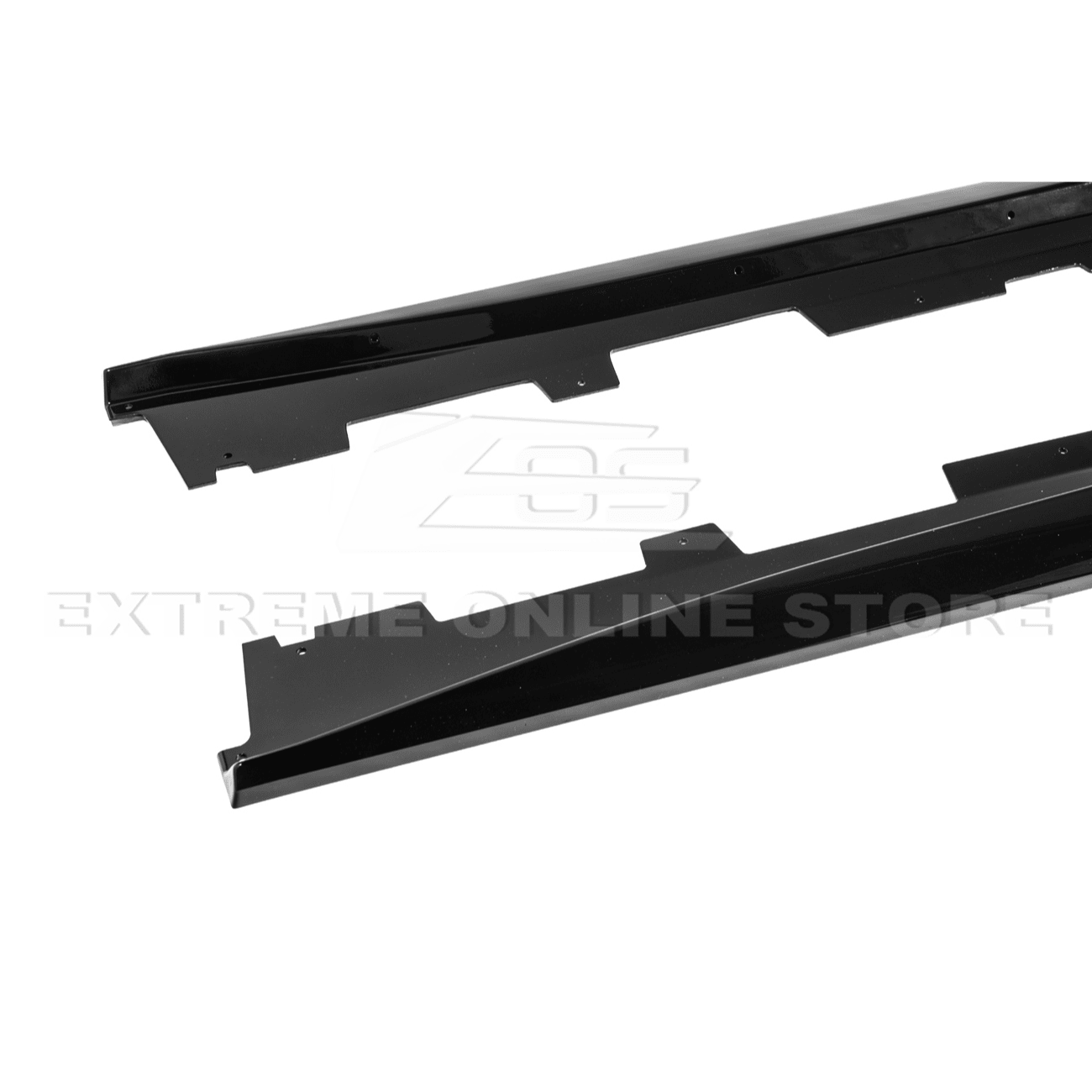 Chevrolet Camaro 6th Gen T6 Style Gloss Black Carbon Fiber Side Skirts 2019-2024