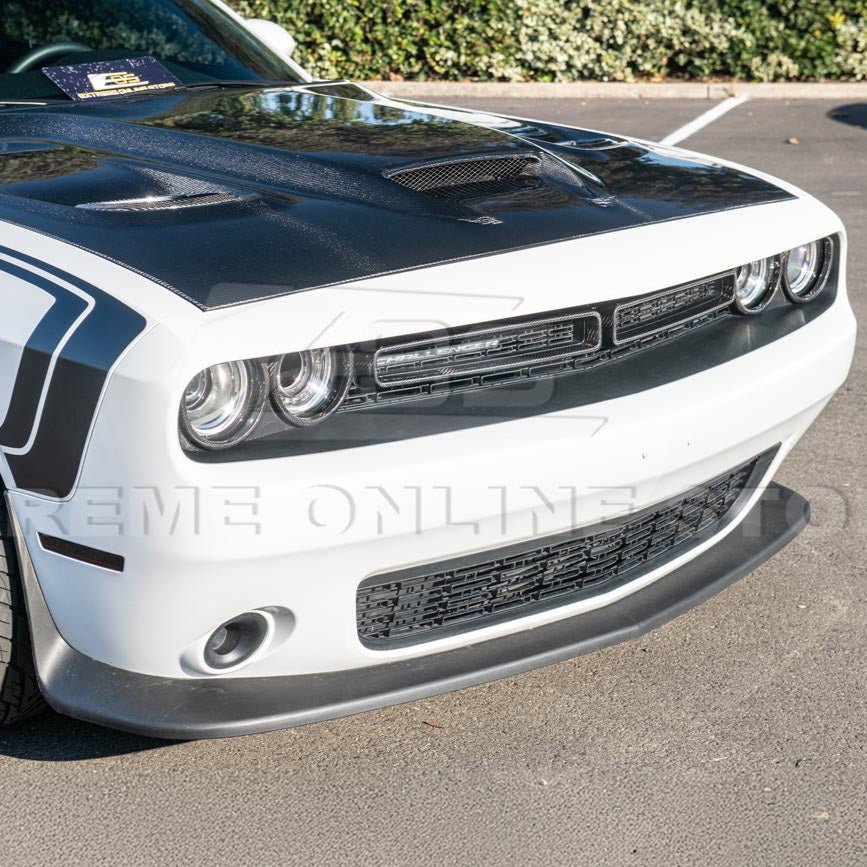 Dodge Challenger LA Factory Style Carbon Fiber Headlight Trim Cover Overlay 2015-2023