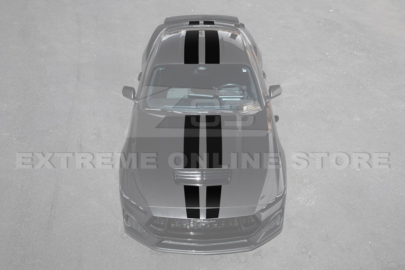 Ford Mustang S650 GT Rally Style Top Racing Stripe Vinyl Decal 2024-Up