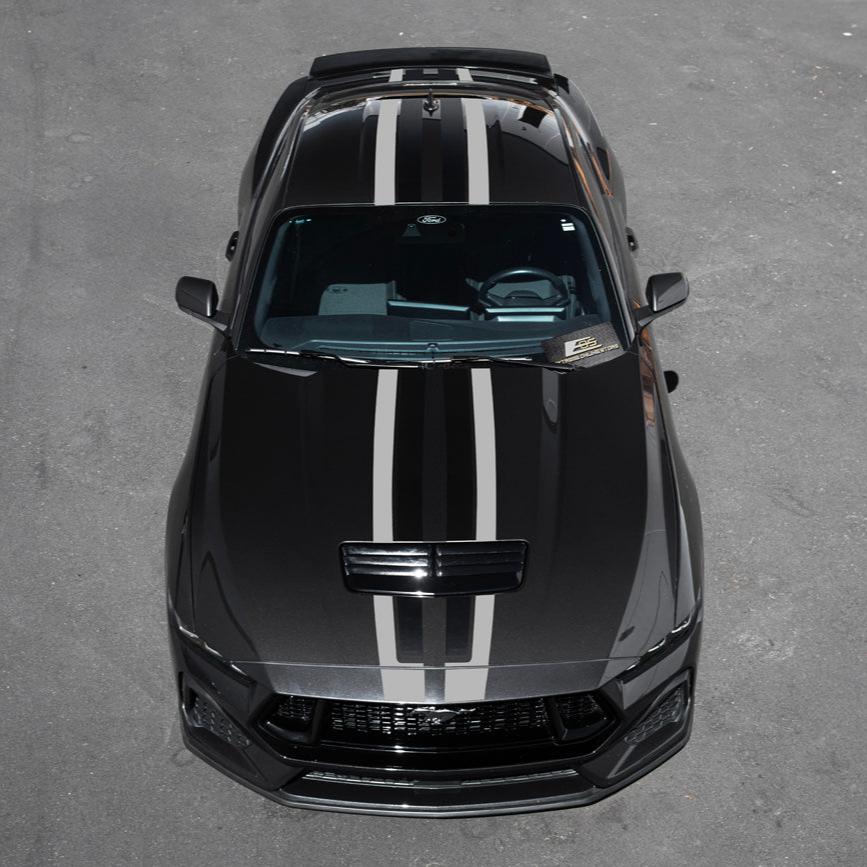 Ford Mustang S650 GT Rally Style Top Racing Stripe Vinyl Decal 2024-Up