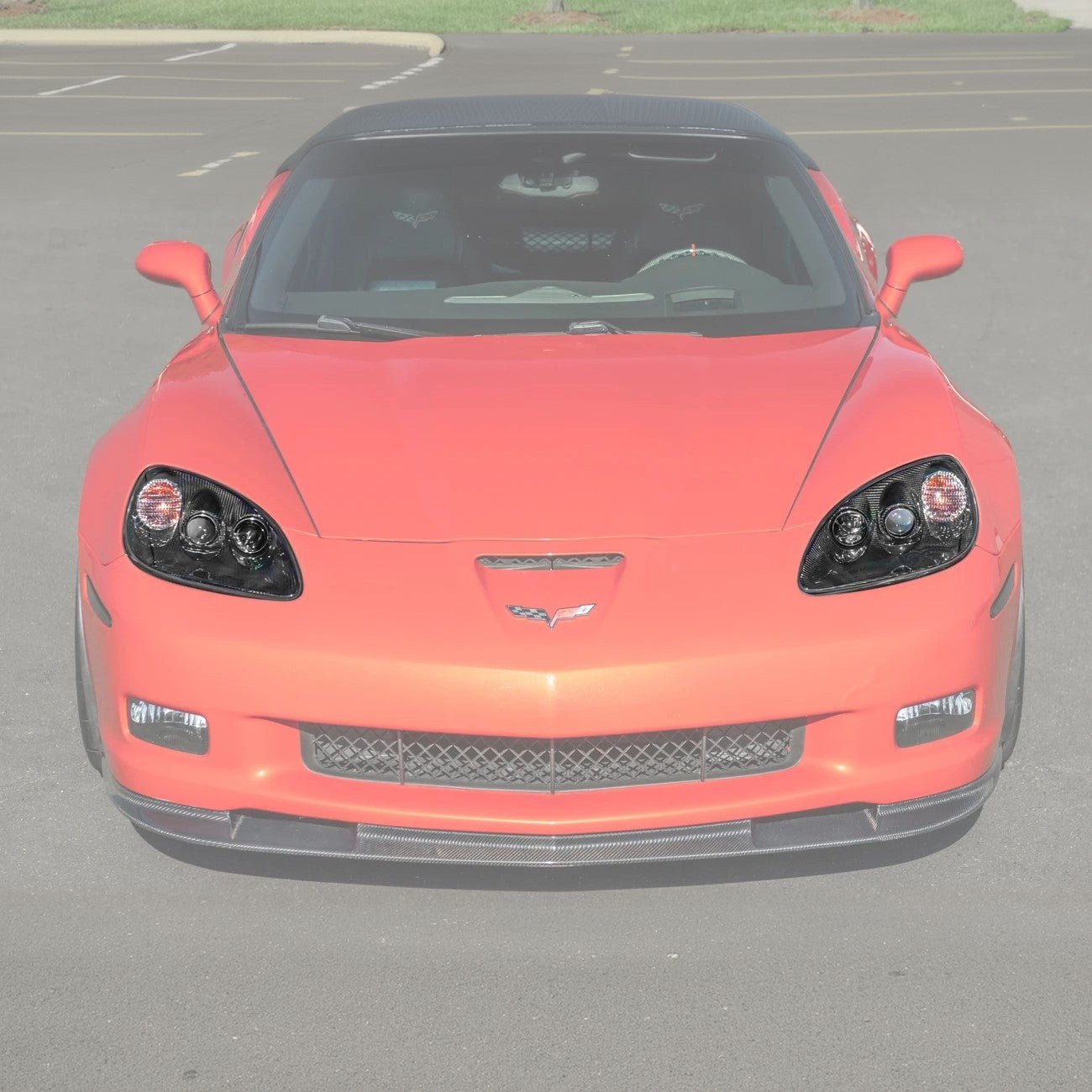 Chevrolet Corvette C6 OEM Style Clear Lens Painted Housing HID Headlights 2005-2013
