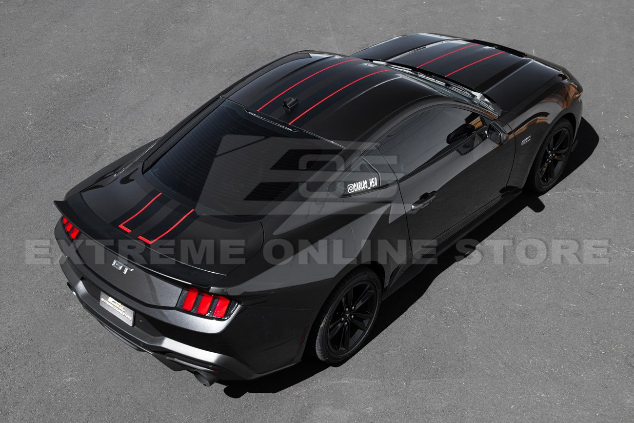 Ford Mustang S650 GT Rally Style Top Racing Stripe Vinyl Decal 2024-Up