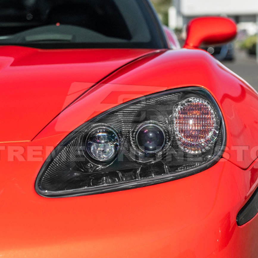 Chevrolet Corvette C6 OEM Style Clear Lens Painted Housing HID Headlights 2005-2013