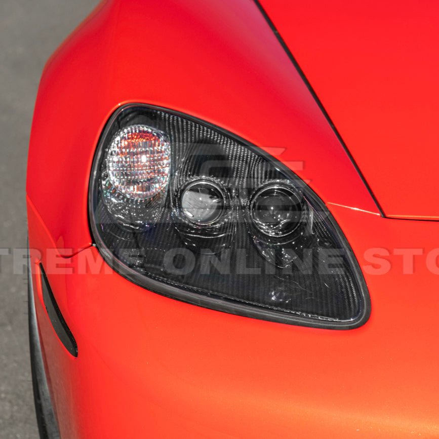 Chevrolet Corvette C6 OEM Style Clear Lens Painted Housing HID Headlights 2005-2013