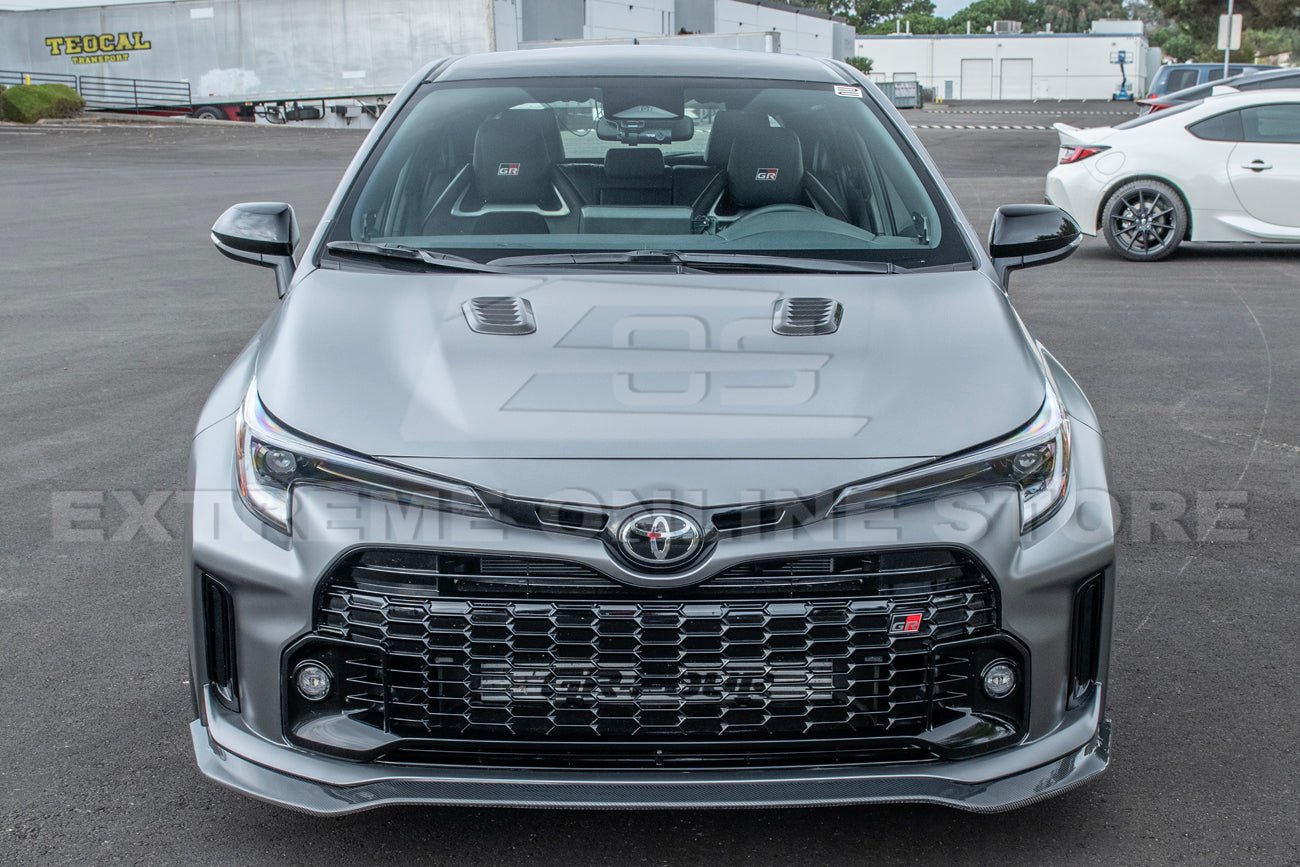 Toyota GR Corolla E210 Carbon Fiber Gloss Black Matte Black Front Lip Splitter 2023-2024