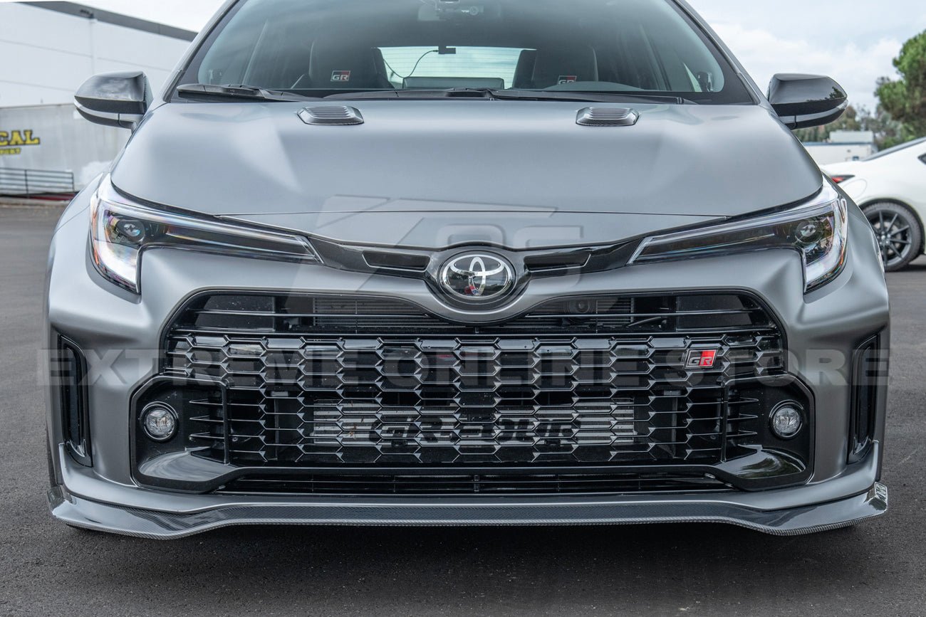 Toyota GR Corolla E210 Carbon Fiber Gloss Black Matte Black Front Lip Splitter 2023-2024