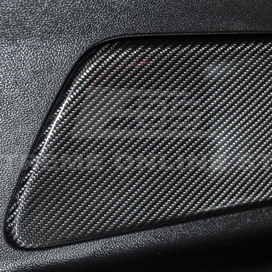 Ford Mustang S550 Factory Style Dry Carbon Fiber Rear Seat Decorative Panel Trim Cover 2015-2023