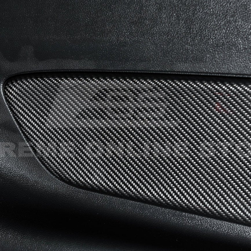 Ford Mustang S550 Factory Style Dry Carbon Fiber Rear Seat Decorative Panel Trim Cover 2015-2023