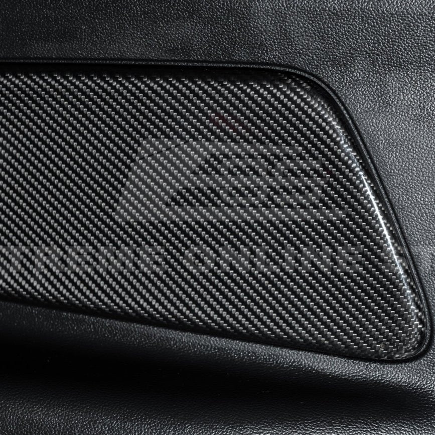 Ford Mustang S550 Factory Style Dry Carbon Fiber Rear Seat Decorative Panel Trim Cover 2015-2023