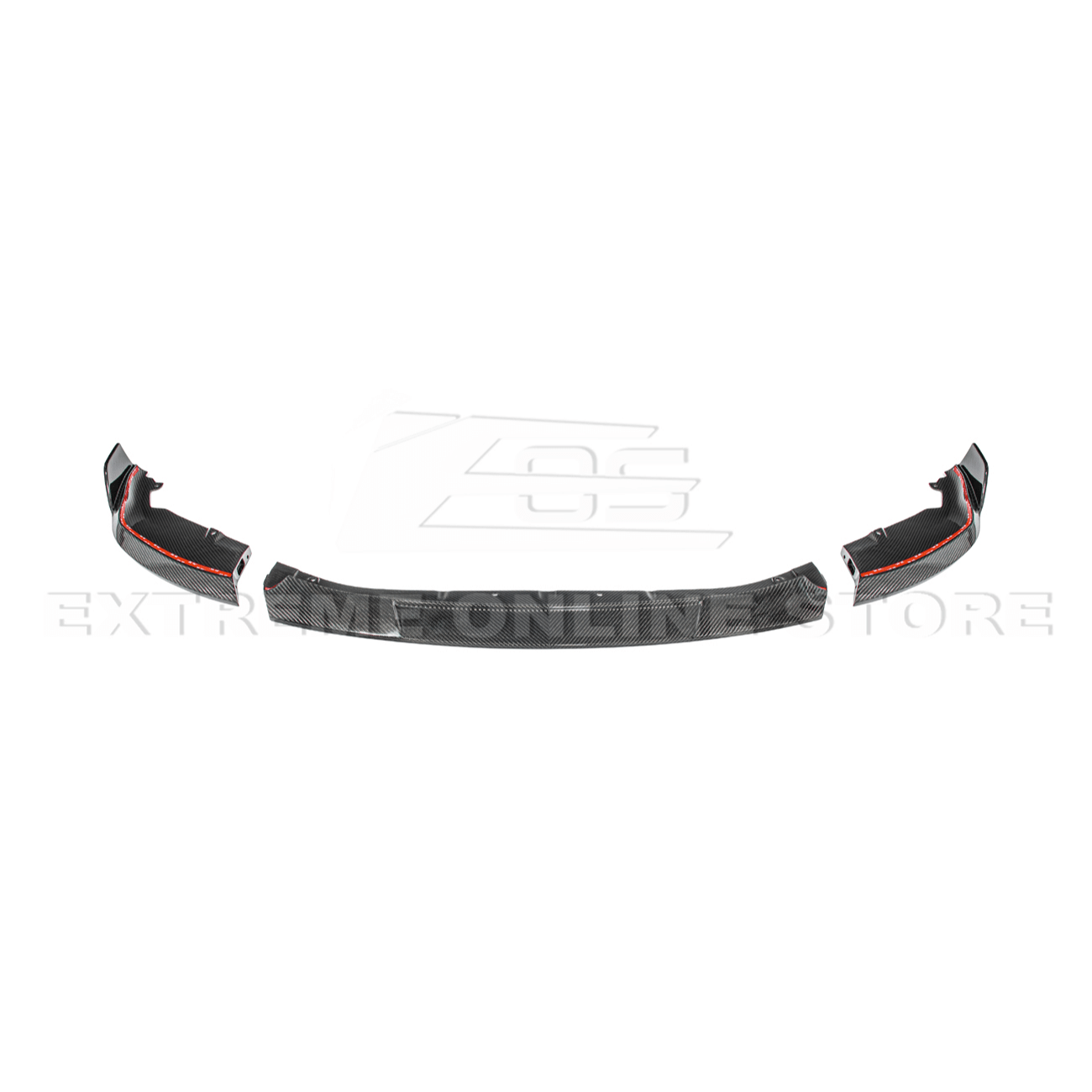 BMW G87 M2 TR Style 3PCS Dry Carbon Fiber Front Bumper Splitter Lip 2023-Up